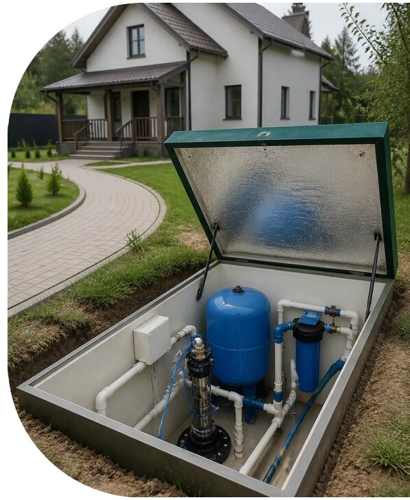 Автономное водоснабжение дома в Бийске от 155805 р. | АПаруса-Бск